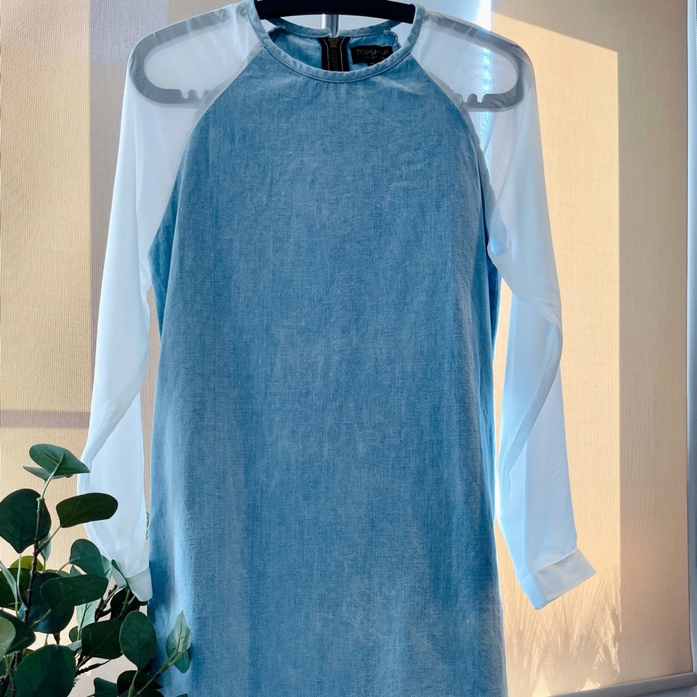 Topshop denim dress Size 2